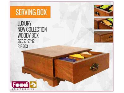 جعبه پذیرایی چوبی لوکس چای و نوشیدنی-جعبه پذیرایی تبلیغاتی 