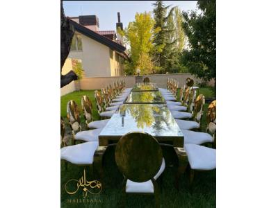 میز چوبی-اجاره میز و صندلی جشن عروسی 