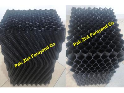 طراحی انواع سازه های فلزی-پکینگ مدیا ثابت لانه زنبوری PP , PVC