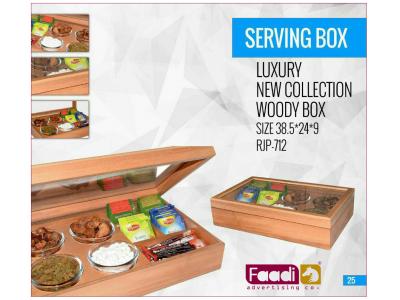 جعبه پذیرایی چوبی لوکس چای و نوشیدنی-واردکننده جعبه پذیرایی تبلیغاتی 
